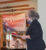 Mary Petz at a July 21 meeting of the local GOP. Photo by Joe Friedrichs